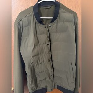 Zara Olive Green Jacket/bomber with Black Interior